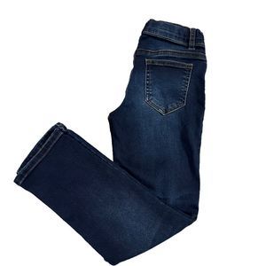 Lazer Co Dark Blue Denim Adjustable Waist Jeans